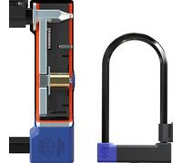 PENTAGON Bike U Lock - Patented Heavy Duty Anti Theft Bicycle ULock - World's Strongest Diamond 20 Sold Secure Bike Security D Lock with Keys for Bikes Electric Bikes and Scooters (6/11.8 Inch)