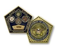 Pentagon Department of Defense Challenge Coin-Space Force, AIR Force, Navy, Army, Marine Corps. Bronze