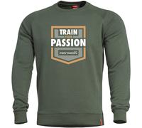 Pentagon Hawk Sweater Train Your Passion Mens Gym Sport Sweatshirt Camo Green
