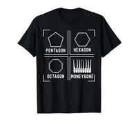 Pentagon Hexagon Octagon Moneygone Value Graphic T-Shirt, Men, Black, M