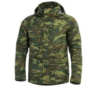 Pentagon Hurricane Shell Jacket Hooded Mens Coat Waterproof Greek Lizard Camo