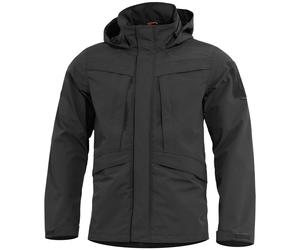 Pentagon Hurricane Shell Jacket Mens Parka Breathable Waterproof Hood YKK Black
