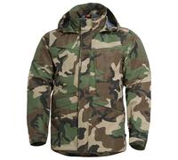 Pentagon Hurricane Shell Jacket Trekking Hooded Coat Waterproof Woodland Camo