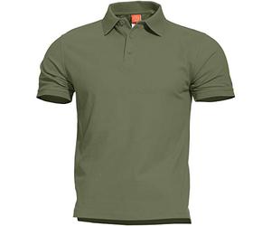 Pentagon Men Aniketos Polo T-Shirt Camo Green, Camo Green, 4XL