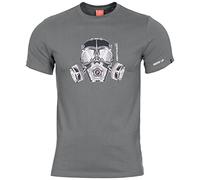 Pentagon Men's Ageron T-Shirt Gas Mask Wolf Grey size L
