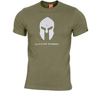 Pentagon Men's Ageron T-Shirt Spartan Helmet Olive