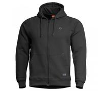 PENTAGON Phaeton Full Zip Sweater Comfort Fit Flatlock Seams Storm Hood Black
