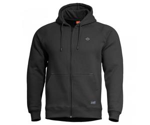 PENTAGON Phaeton Full Zip Sweater Comfort Fit Flatlock Seams Storm Hood Black