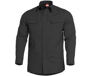 Pentagon Plato Tactical Shirt Mens Long Sleeve Military Combat Airsoft Black