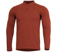 Pentagon Romeo 2.0 Henley Shirt Casual Hiking Mens Cotton Top Maroon Red