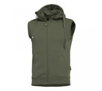 Pentagon Thespis Sweater Vest Classic Mens Hooded Sleeveless Police Camo Green