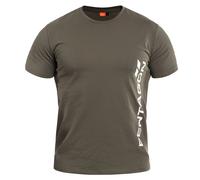 Pentagon Ageron T-Shirt Vertical Logo Hiking Mens Sport Outdoor Duty Top Olive
