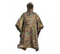 PENTAGON Waterproof Ripstop Poncho Adjustable Hood Compression Pack Lizard Camo
