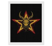 Pentagram Baphomet Goat Demon Funny Adult Diamond Art Painting Kits Personalised Drill Craft Picture Wall Decor