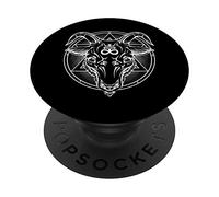 Pentagram Baphomet Satanist Goat Goth Gothic Occult Satan PopSockets PopGrip: Swappable Grip for Phones & Tablets