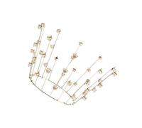 Pentagram Bride Crown Elegant Cake Decoration Headwear for Women Stunning Headdress with Unique Design for Birthday Wedding Celebrations