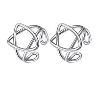 Pentagram Cartilage Ear Cuff Clip Wrap Helix Earring For Women