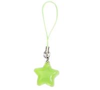 Pentagram Crystal Beads Tassel Charm Lobster Clasp Pendant Tag Keychain Necklace Colorful Pentagram Keychain for Jewelry Making, フリーサイズ