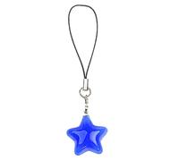 Pentagram Crystal Beads Tassel Charm Lobster Clasp Pendant Tag Keychain Necklace Colorful Pentagram Keychain for Jewelry Making, フリーサイズ