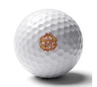 Pentagram Fire And Flames Standard Golf Balls Recreation Ball Professional Gift for Boyfriend Father Husband Son