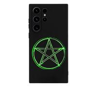 Pentagram Glow In Dark Novelty Phone Cases Compatible With Galaxy S23/Plus/Ultra Slim TPU Protective Cover Case Printed Protector