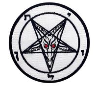 Pentagram Goats Head Baphomet Death Satanic Sex Patch Embroidered Badge Iron On Sew On Emblem