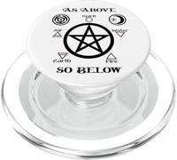 Pentagram Hecate Wheel Wicca Spirit over Matter Witchcraft PopSockets PopGrip for MagSafe