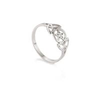 Pentagram Love Irish Knot Rings Stainless Steel Supernatural Triquetra Wicca Amulet Religious Finger Ring for Women Gift