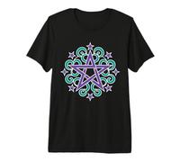 Pentagram Mandala Celtic Swirl Wiccan Pagan Premium T-Shirt
