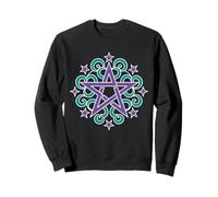 Pentagram Mandala Celtic Swirl Wiccan Pagan Sweatshirt