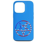 pentagram star american flag patriotic red white blue stars Case for iPhone 13 Pro