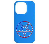 pentagram star american flag patriotic red white blue stars Case for iPhone 14 Pro