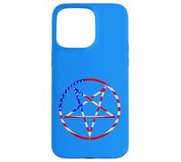 pentagram star american flag patriotic red white blue stars Case for iPhone 15 Pro Max