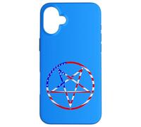 pentagram star american flag patriotic red white blue stars Case for iPhone 16 Plus