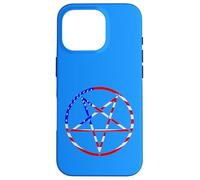 pentagram star american flag patriotic red white blue stars Case for iPhone 16 Pro