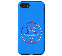 pentagram star american flag patriotic red white blue stars Case for iPhone SE (2020) / 7/8