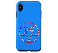 pentagram star american flag patriotic red white blue stars Case for iPhone XS Max