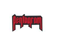 Pentagram Untergrund Band Heavy Metal Re_1 Patch Badge Embroidered Iron on Applique Souvenir Accessory