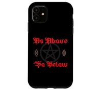 Pentagram Wicca Elements as Above so Below Witchcraft Gothic Case for iPhone 11