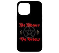 Pentagram Wicca Elements as Above so Below Witchcraft Gothic Case for iPhone 13 Pro Max