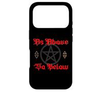 Pentagram Wicca Elements as Above so Below Witchcraft Gothic Case for iPhone 17 Pro