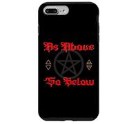 Pentagram Wicca Elements as Above so Below Witchcraft Gothic Case for iPhone 7 Plus/8 Plus