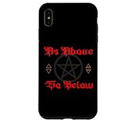 Pentagram Wicca Elements as Above so Below Witchcraft Gothic Case for iPhone XS Max