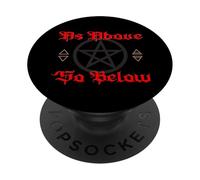Pentagram Wicca Elements as Above so Below Witchcraft Gothic PopSockets Adhesive PopGrip