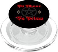 Pentagram Wicca Elements as Above so Below Witchcraft Gothic PopSockets PopGrip for MagSafe