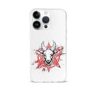Pentagram with Demon Baphomet Satanic Goat Cell Phone Basic Cases Classic Protection Compatible with iPhone 15/15 Plus/15 Pro/15 Pro Max