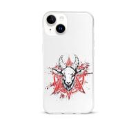 Pentagram with Demon Baphomet Satanic Goat Cell Phone Basic Cases Classic Protection Compatible with iPhone 15/15 Plus/15 Pro/15 Pro Max