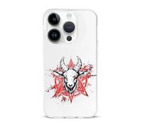 Pentagram with Demon Baphomet Satanic Goat Cell Phone Basic Cases Classic Protection Compatible with iPhone 15/15 Plus/15 Pro/15 Pro Max
