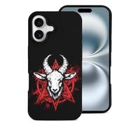 Pentagram with Demon Baphomet Satanic Goat Cell Phone Compatible with iPhone 16 Basic Fiber Skin Cases Classic Protection iPhone 16