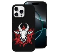 Pentagram with Demon Baphomet Satanic Goat Cell Phone Compatible with iPhone 16 Basic Fiber Skin Cases Classic Protection iPhone 16 Pro Max